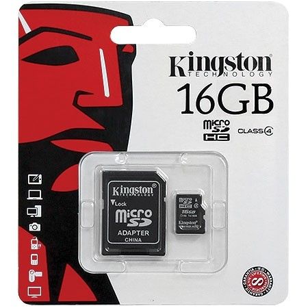 Cartao de memoria Micro Sd 16GB SDC4/16GB Kingston Cód. 1140