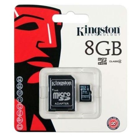 Cartao de memoria Micro Sd 8GB SDC4/8GB Kingston Cód. 1139