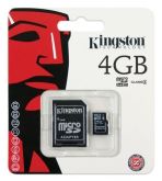 Cartao de memoria Micro Sd 4GB SDC4/4GB Kingston Cód. 1128